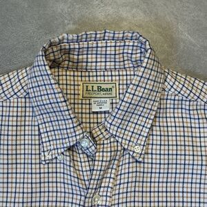 Vtg L.L. Bean Long Sleeve Button Up Shirt Mens Medium Freeport Maine USA